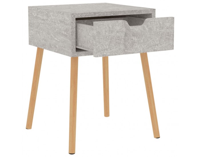 Sonata H Нощно шкафче, бетонно сиво, 40x40x56 см, инженерно дърво