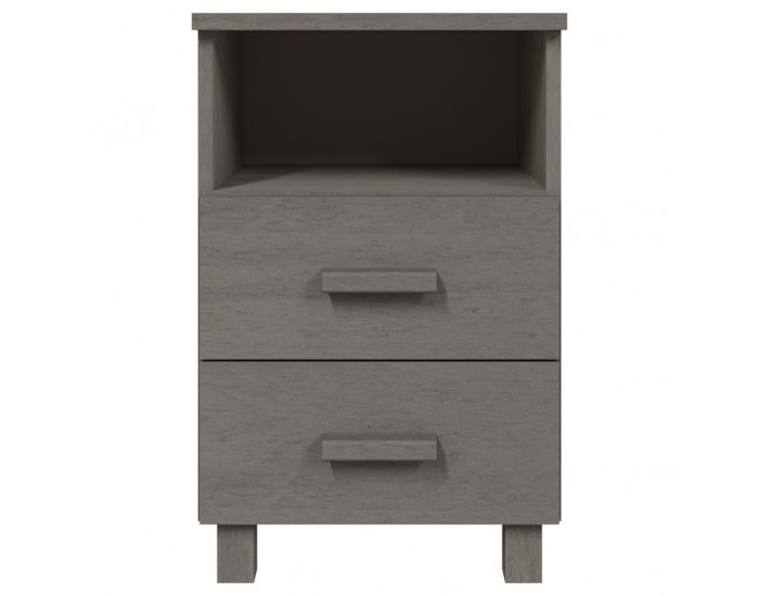 Sonata H Нощно шкафче HAMAR, светлосиво, 40x35x62 см, борово дърво масив