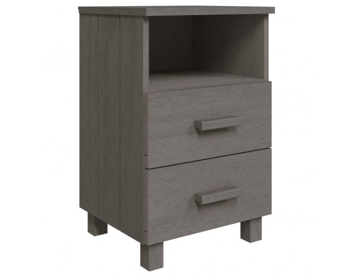 Sonata H Нощно шкафче HAMAR, светлосиво, 40x35x62 см, борово дърво масив