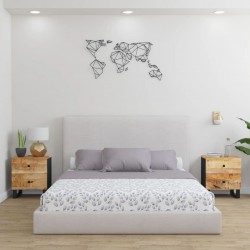 Sonata H Нощни шкафчета, 2 бр, 40x33x46 см, манго масив - Нощни шкафчета