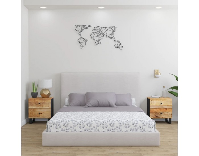 Sonata H Нощни шкафчета, 2 бр, 40x33x46 см, манго масив