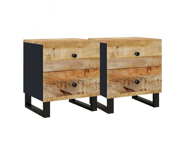 Sonata H Нощни шкафчета, 2 бр, 40x33x46 см, манго масив