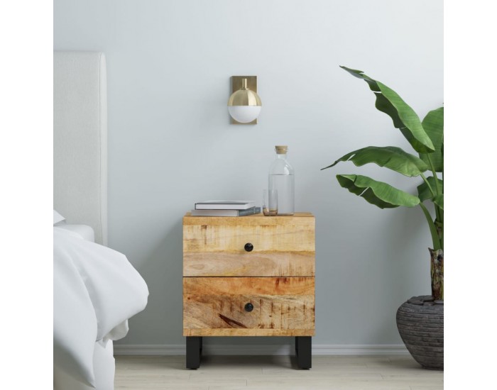 Sonata H Нощни шкафчета, 2 бр, 40x33x46 см, манго масив