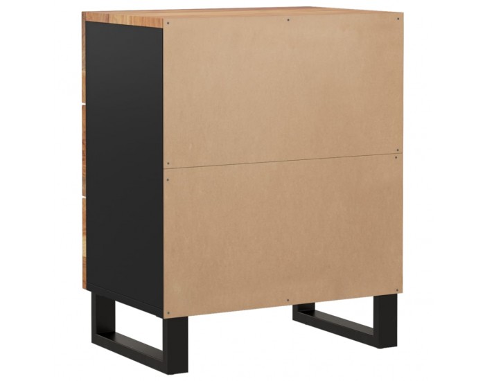 Sonata H Нощно шкафче 50x33x62 см масивна акация и инженерно дърво