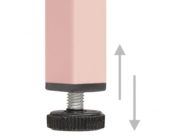 Sonata H Нощни шкафчета, 2 бр, розови, 35х35х51 см, стомана