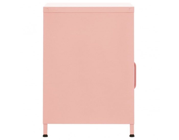Sonata H Нощни шкафчета, 2 бр, розови, 35х35х51 см, стомана