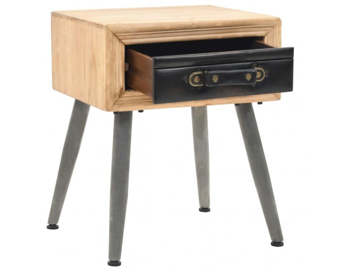 Sonata H Нощно шкафче, чам масив, 43x38x50 см