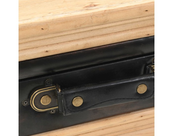 Sonata H Нощно шкафче, чам масив, 43x38x50 см