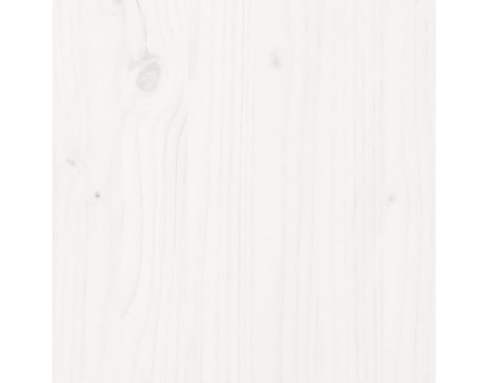 Sonata H Нощно шкафче, бяло,40x31x50 см, борово дърво масив