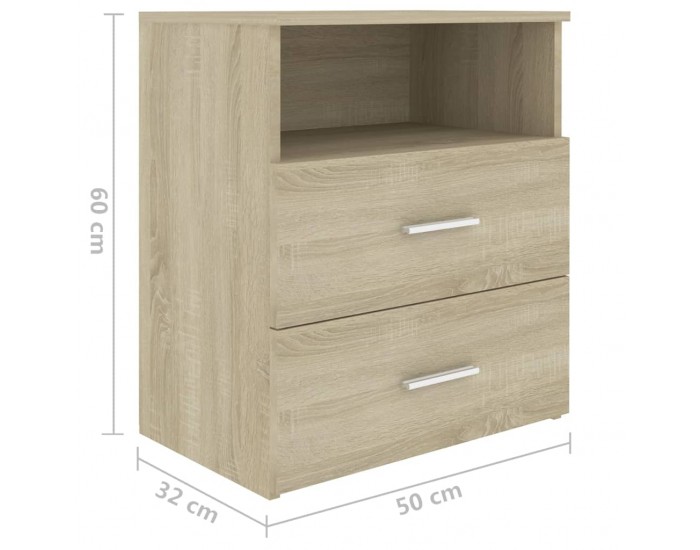 Sonata H Нощно шкафче, дъб сонома, 50x32x60 см