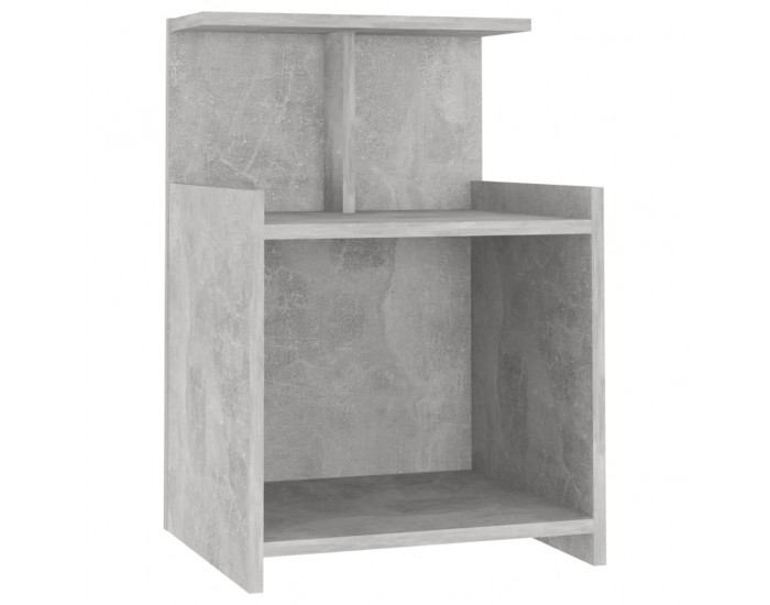 Sonata H Нощно шкафче, бетонно сиво, 40x35x60 см, инженерно дърво