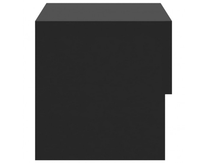 Sonata H Нощно шкафче за стенен монтаж, черно