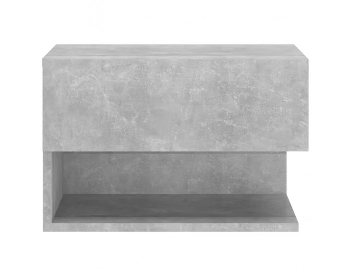 Sonata H Нощни шкафчета за стенен монтаж, 2 бр, бетонно сиви