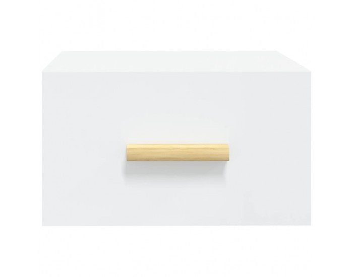 Sonata H Нощно шкафче за стенен монтаж, бяло, 35x35x20 см