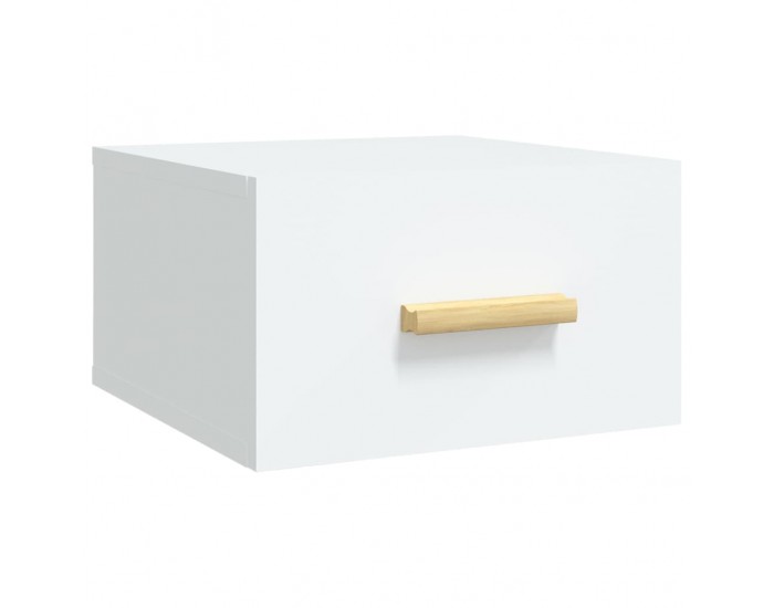 Sonata H Нощно шкафче за стенен монтаж, бяло, 35x35x20 см