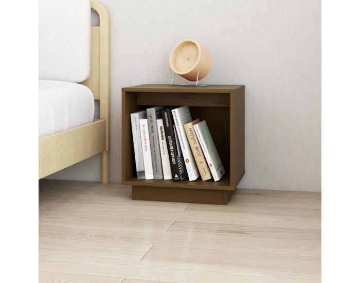 Sonata H Нощно шкафче, меденокафяво, 40x30x40 см, борово дърво масив