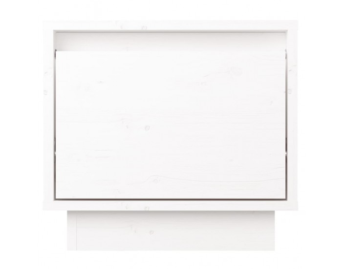 Sonata H Нощно шкафче, бяло, 35x34x32 см, борово дърво масив