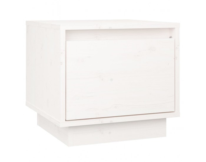 Sonata H Нощно шкафче, бяло, 35x34x32 см, борово дърво масив