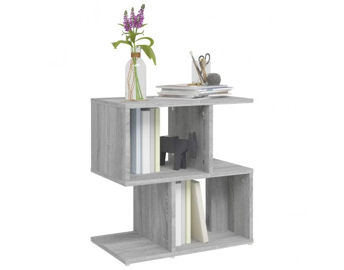 Sonata H Нощно шкафче, сив сонома, 50x30x51,5 см, инженерно дърво