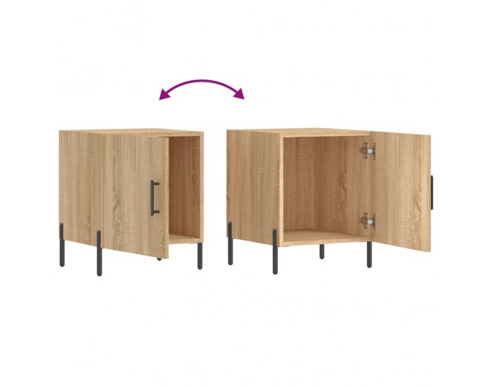 Sonata H Нощни шкафчета 2 бр дъб сонома 40x40x50 см инженерно дърво