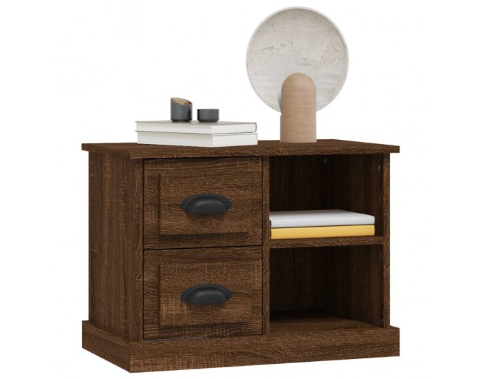 Sonata H Нощно шкафче, Кафяв дъб, 60x35,5x45 см