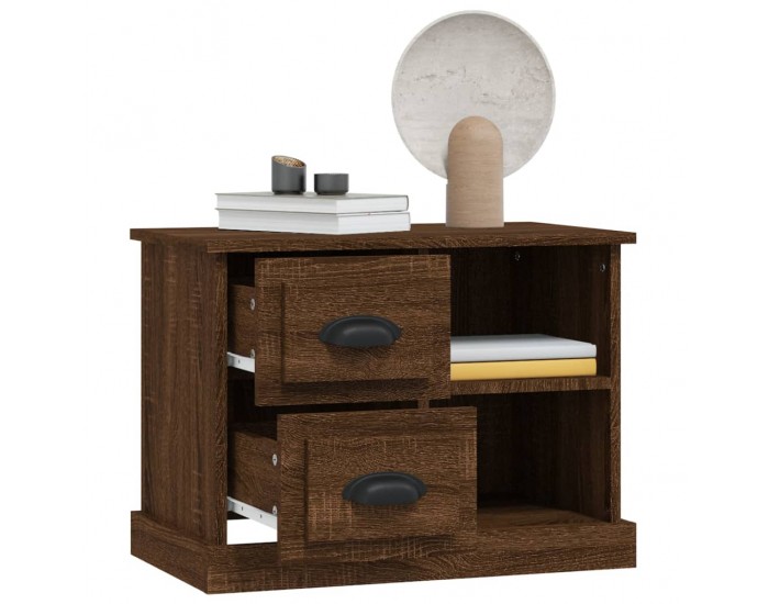 Sonata H Нощно шкафче, Кафяв дъб, 60x35,5x45 см