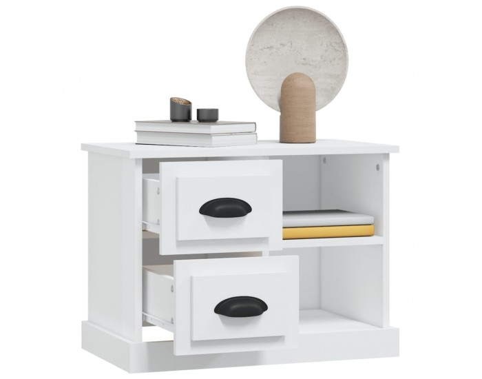 Sonata H Нощно шкафче, бяло, 60x35,5x45 см