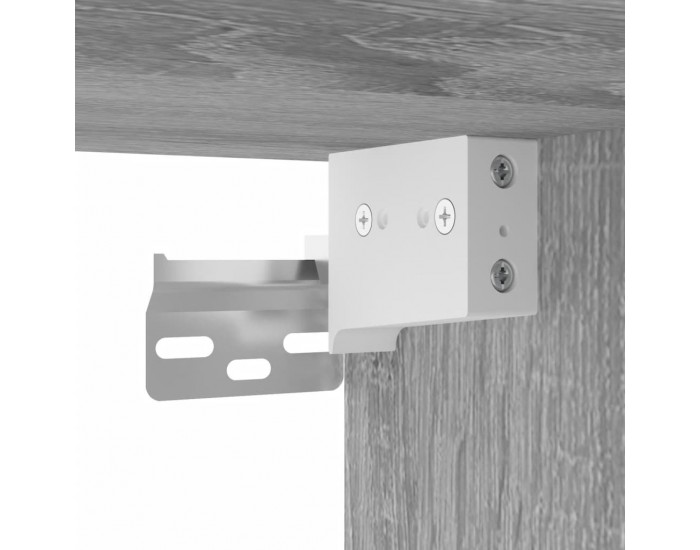 Sonata H Нощно шкафче за стенен монтаж, сив сонома, 41,5x36x53 см