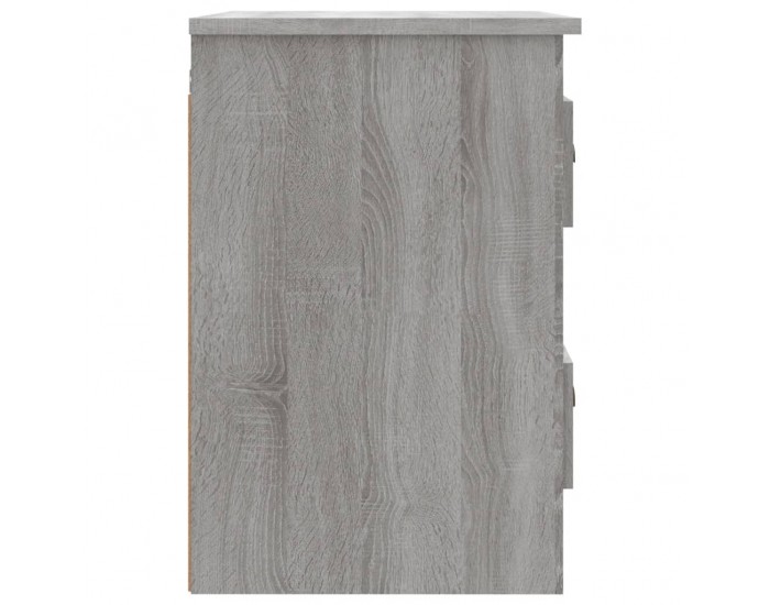 Sonata H Нощно шкафче за стенен монтаж, сив сонома, 41,5x36x53 см