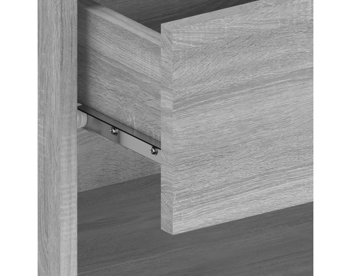 Sonata H Нощно шкафче за стенен монтаж, сив сонома