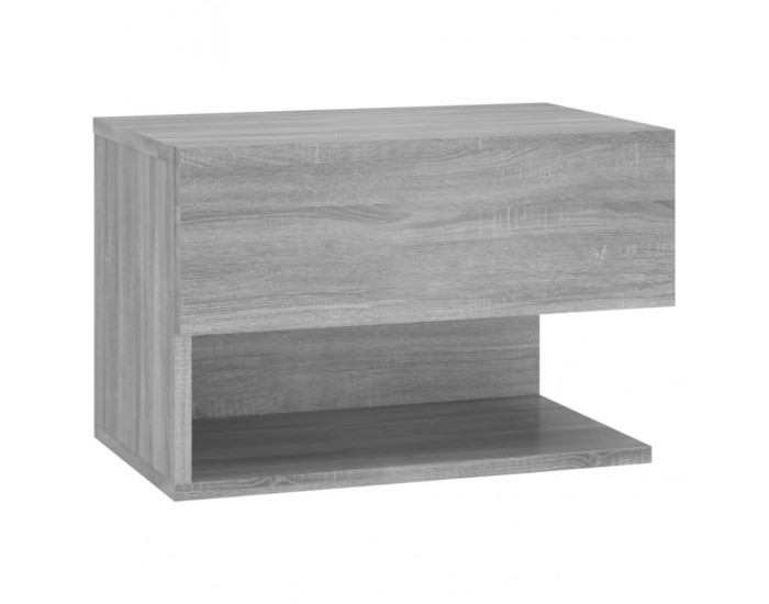 Sonata H Нощно шкафче за стенен монтаж, сив сонома