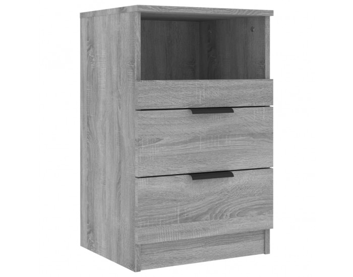 Sonata H Нощни шкафчета, 2 бр, сив сонома, инженерно дърво