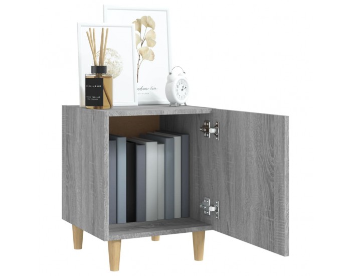 Sonata H Нощни шкафчета, 2 бр, сив сонома, инженерно дърво