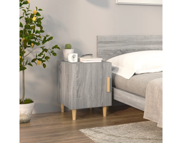 Sonata H Нощни шкафчета, 2 бр, сив сонома, инженерно дърво