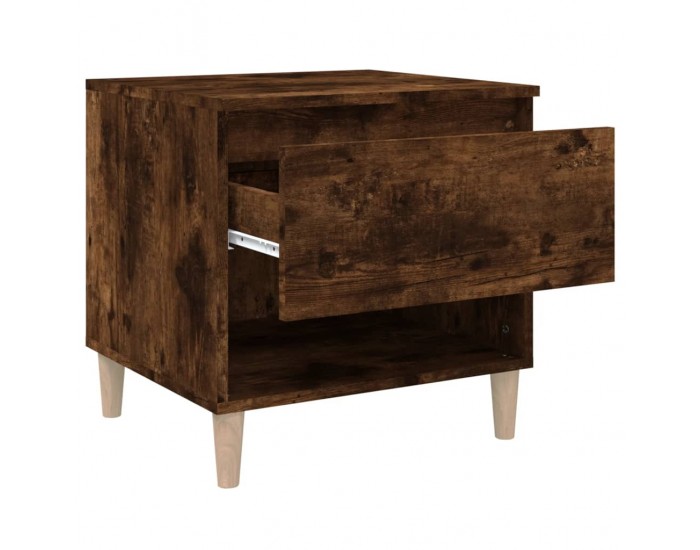 Sonata H Нощна масичка, опушен дъб, 50x46x50 см, инженерно дърво