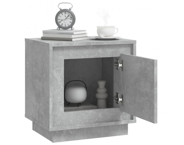 Sonata H Нощни шкафчета, 2 бр, бетонно сиво, 44x35x45см, инженерно дърво