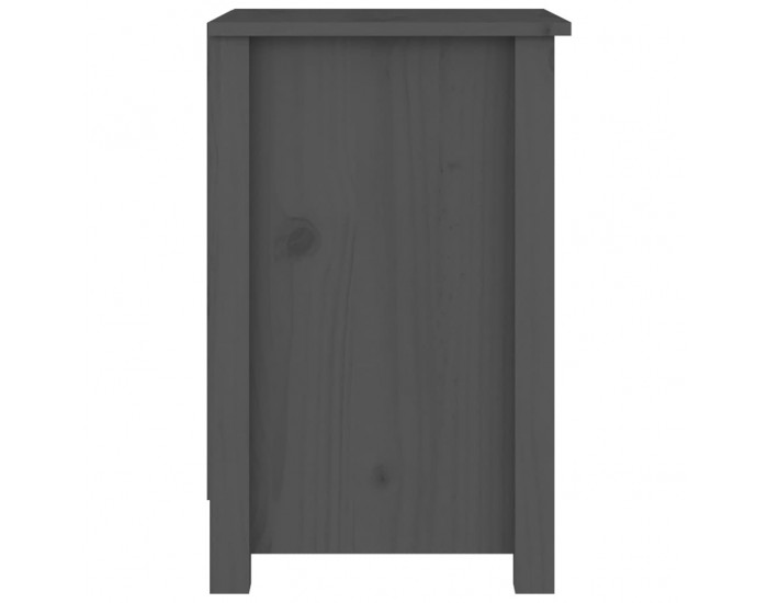 Sonata H Нощно шкафче, сиво, 40x35x55 см, борово дърво масив