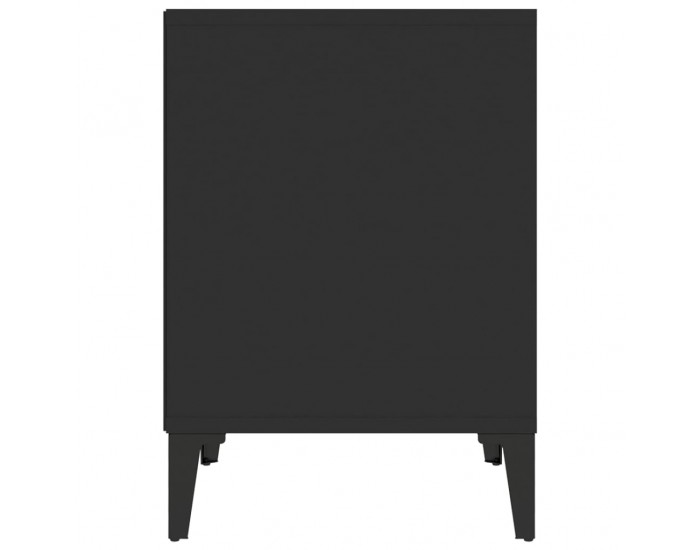 Sonata H Нощни шкафчета, 2 бр, черен, 40x35x50 см