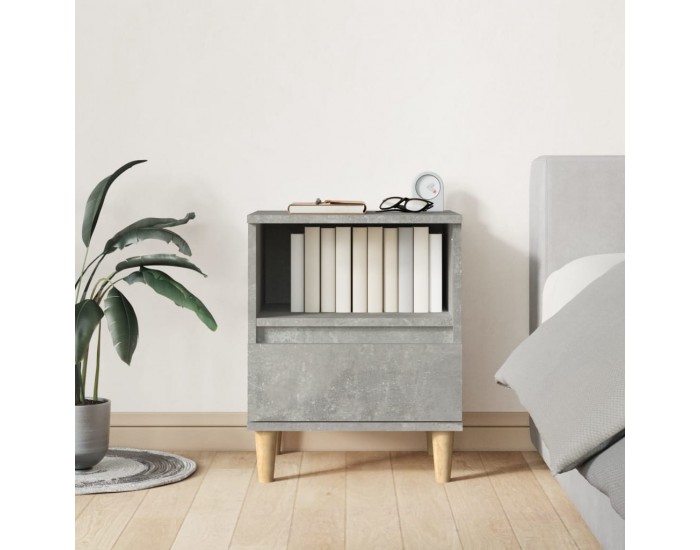 Sonata H Нощно шкафче, бетонно сиво, 40x35x50 см