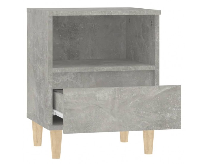 Sonata H Нощно шкафче, бетонно сиво, 40x35x50 см
