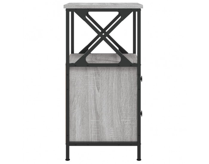 Sonata H Нощно шкафче, сив сонома, 34x35,5x70 см, инженерно дърво