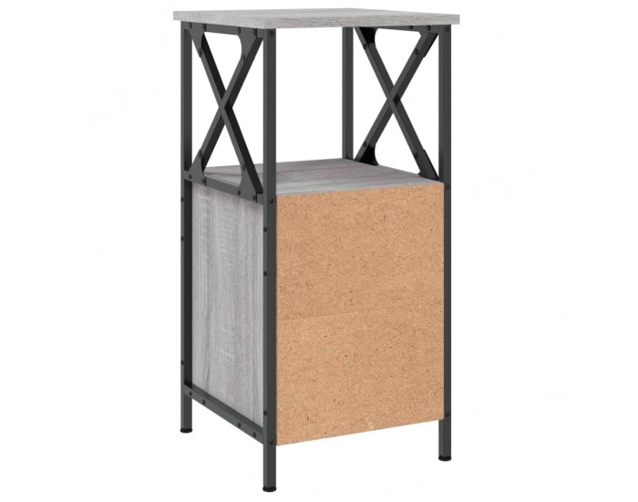 Sonata H Нощно шкафче, сив сонома, 34x35,5x70 см, инженерно дърво