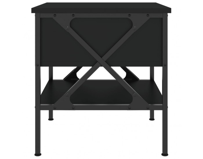 Sonata H Нощни масички, 2 бр, черни, 40x42x45 см, инженерно дърво