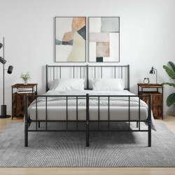 Sonata H Нощни шкафчета 2 бр опушен дъб 40x42x60 см инженерно дърво - Нощни шкафчета