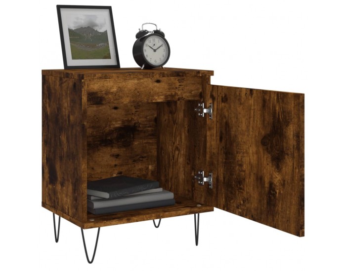 Sonata H Нощно шкафче, опушен дъб, 40x30x50 см, инженерно дърво