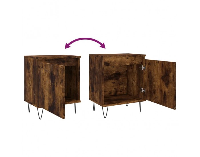 Sonata H Нощно шкафче, опушен дъб, 40x30x50 см, инженерно дърво