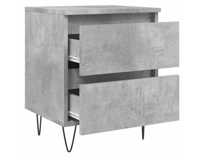 Sonata H Нощно шкафче бетонно сиво 40x35x50 см инженерно дърво