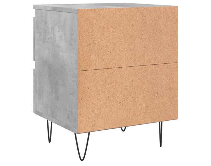 Sonata H Нощно шкафче бетонно сиво 40x35x50 см инженерно дърво