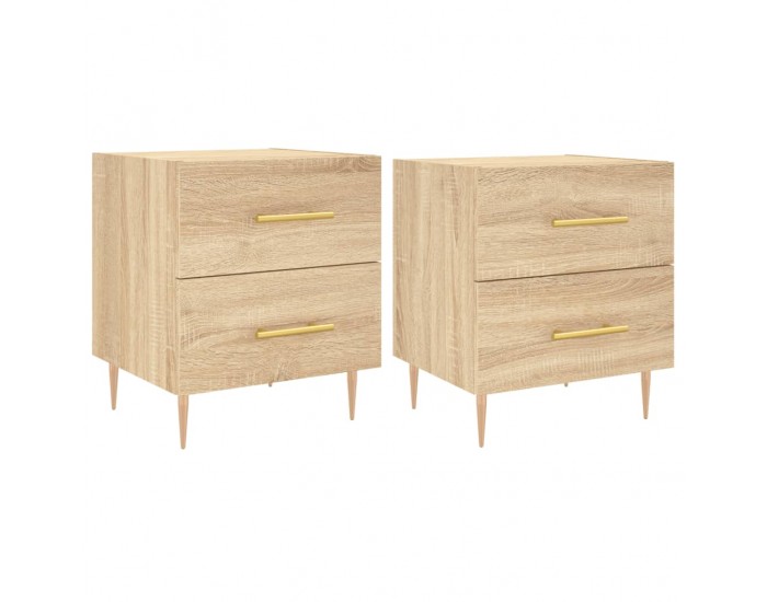Sonata H Нощни шкафчета 2 бр дъб сонома 40x35x47,5 см инженерно дърво