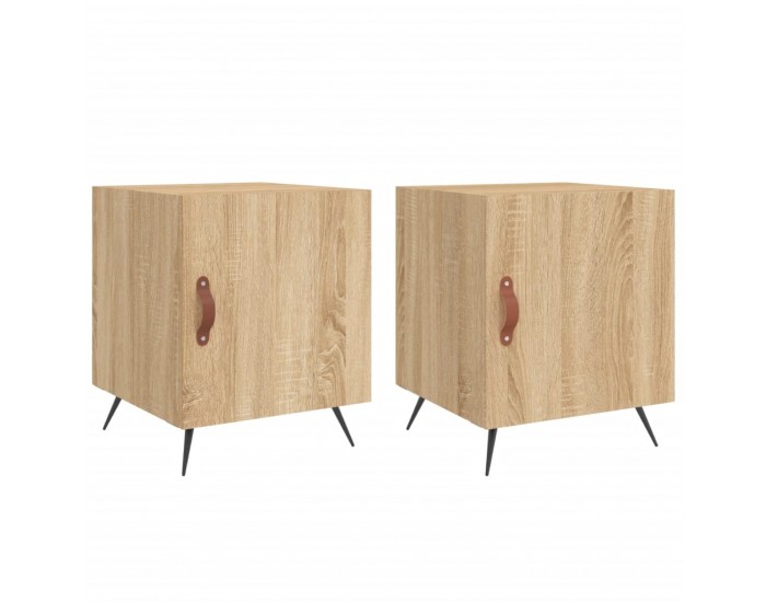 Sonata H Нощни шкафчета 2 бр дъб сонома 40x40x50 см инженерно дърво